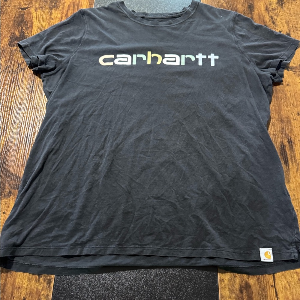Carhartt Charcoal Tee with Logo Patch